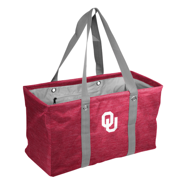 Logo Brands Oklahoma Crosshatch Picnic Caddy 192-765-CR1